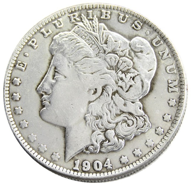 US 1904O Morgan Dollar Silver Plated Copy Coin