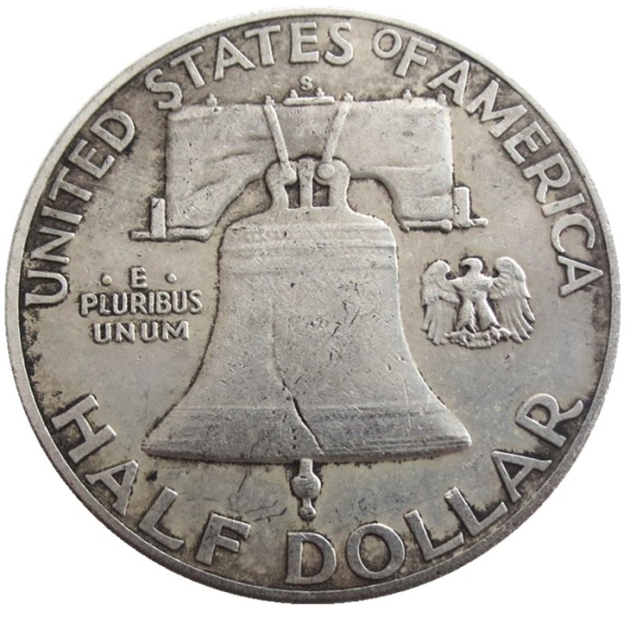 US 1959 PSD Franklin Half Dollar Silver Plated Copy Coins