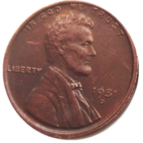 US 1931-P-S-D Lincoln Penny Cent 100% Copper Copy Coin