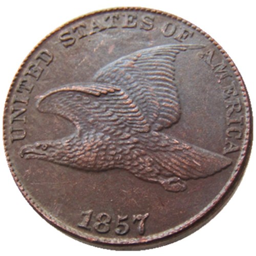 US 1857 Flying Eagle Cent Copy Decorate Coin
