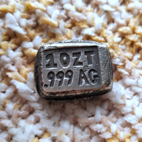 B(12) Hobo Skull 1OZ Bar ASSHOLE Silver Plated Copy Bar