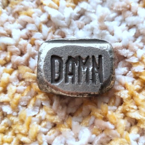 B(11) Hobo Skull 1OZ Bar DAMN Silver Plated Copy Bar