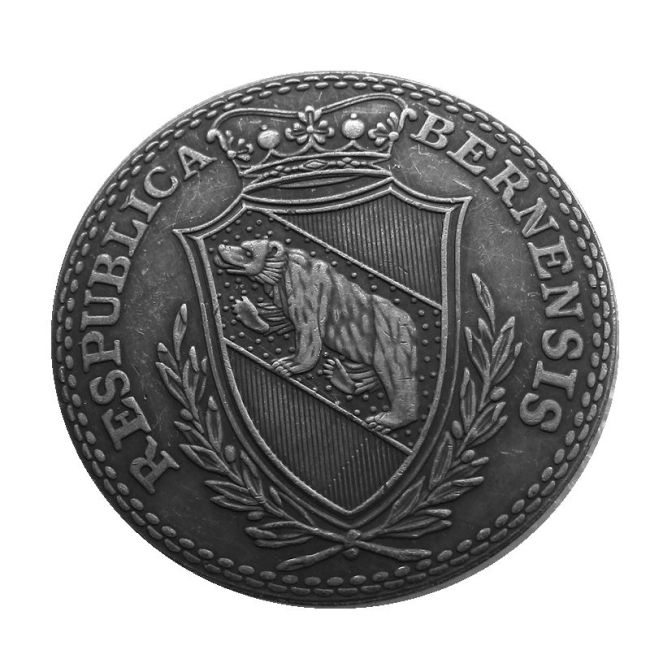 1796 Switzerland 4 Ducat Silver Plated Copy Coin
