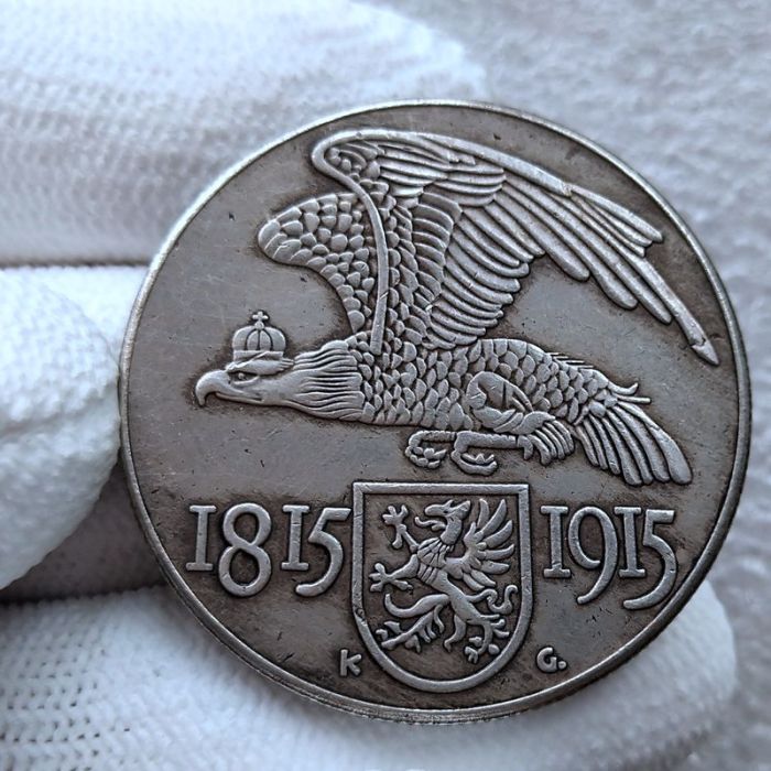 DE(45) Germany 1815 Silver Plated Copy Coins