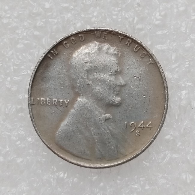US 1944 P/S/D  Lincoln Penny Cent Silver Plated Copy Coin