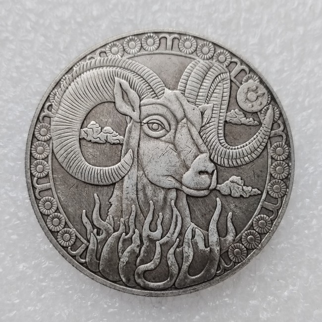 HB(220)HOBO US Morgan Silver Plated Dollar skull zombie skeleton Copy Coin