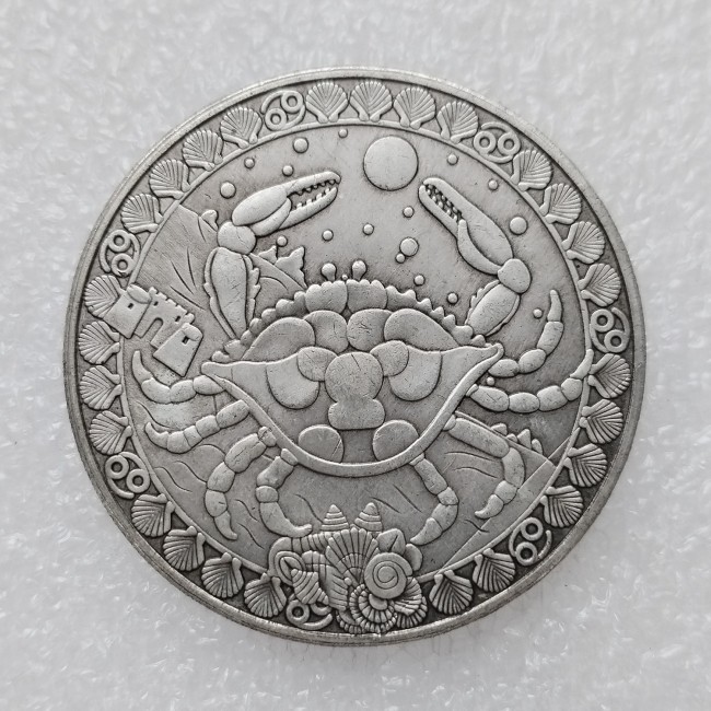 HB(223)HOBO US Morgan Silver Plated Dollar skull zombie skeleton Copy Coin
