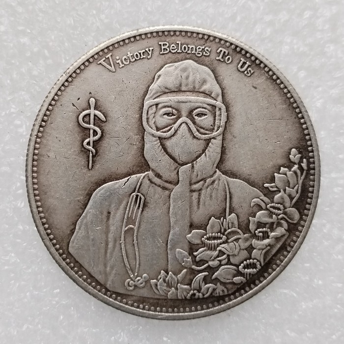 HB(254)HOBO US Morgan Silver Plated Dollar skull zombie skeleton Copy Coin