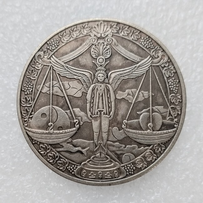 HB(226)HOBO US Morgan Silver Plated Dollar skull zombie skeleton Copy Coin