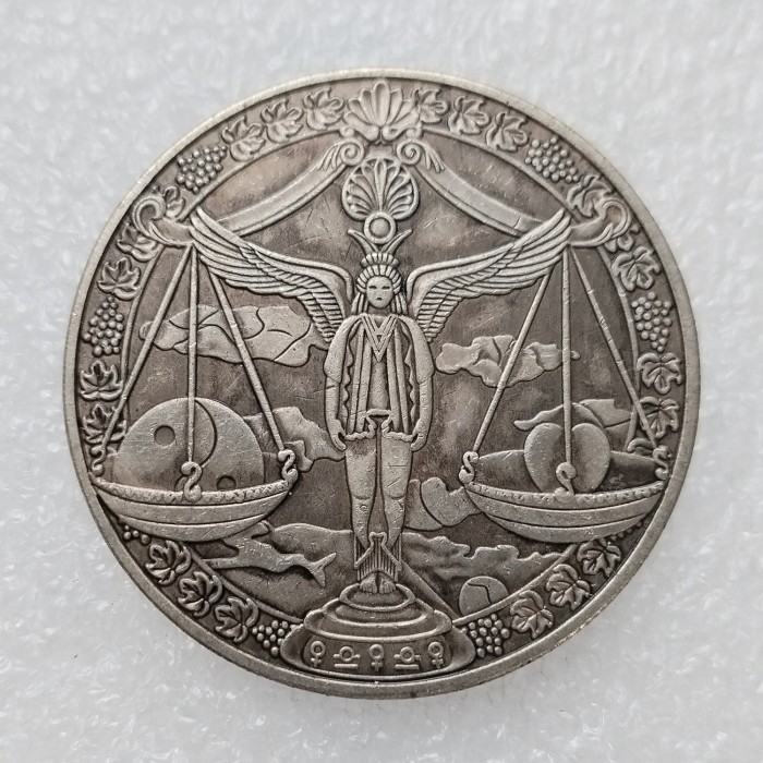 HB(226)HOBO US Morgan Silver Plated Dollar skull zombie skeleton Copy Coin