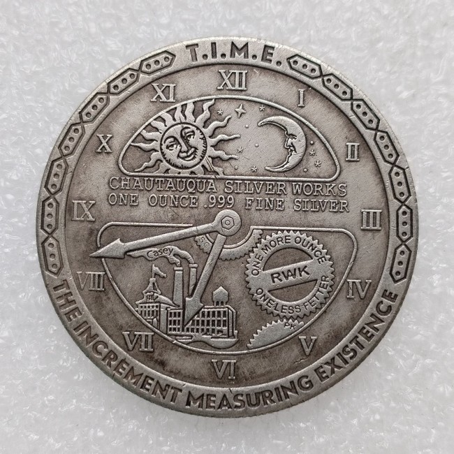 HB(247)HOBO US Morgan Silver Plated Dollar skull zombie skeleton Copy Coin