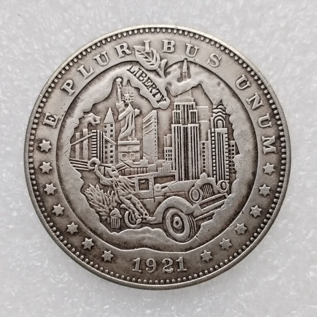HB(250)HOBO US Morgan Silver Plated Dollar skull zombie skeleton Copy Coin