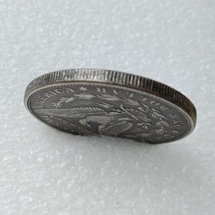 HB(268)HOBO US Morgan Silver Plated Dollar skull zombie skeleton Copy Coin