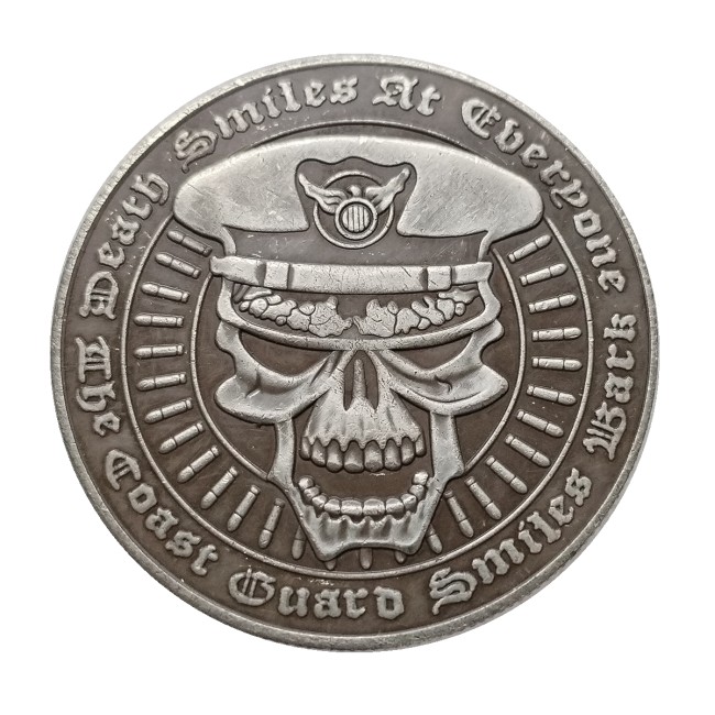 HB(298)HOBO US Morgan Silver Plated Dollar skull zombie skeleton Copy Coin