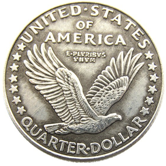 US 1917 Standing Liberty Quarter Silver Plated Copy Coin(Type 1)