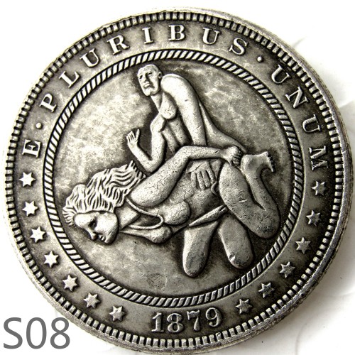 HOBO Sex Morgan Silver Dollar Copy Coin TypeS08