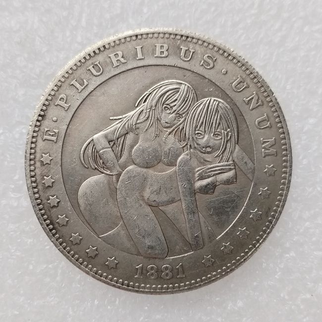 HOBO Sex Morgan Silver Plated Dollar Copy Coin TypeS54