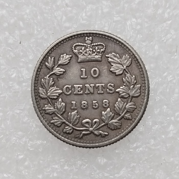 Canada 10 Cents 1858-1898 Silver Plated  Copy Coins 18mm