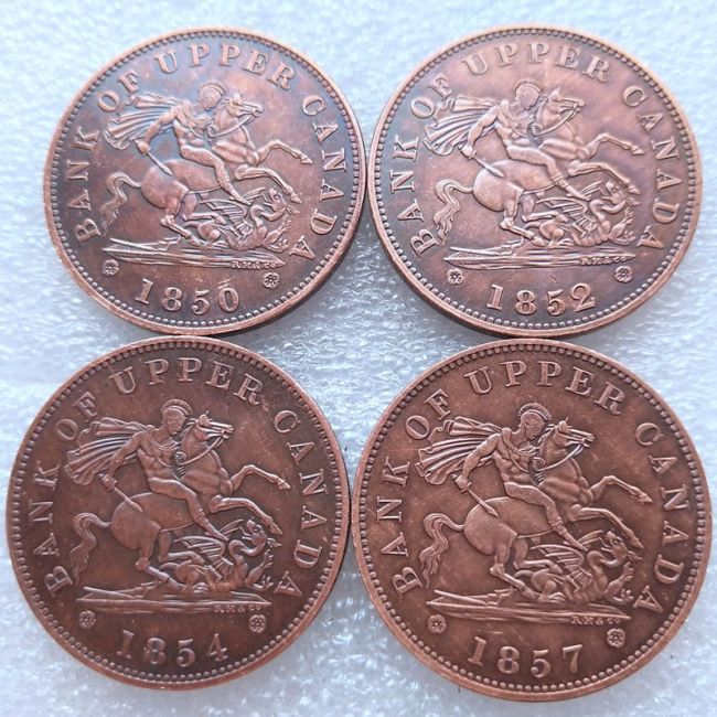 Canada 1 Penny 1850-1857  100% Copper Copy Coins