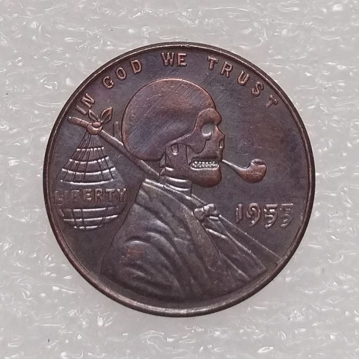US(15) Hobo Nickel Lincoln Wheat Penny Pressed Copy Coin