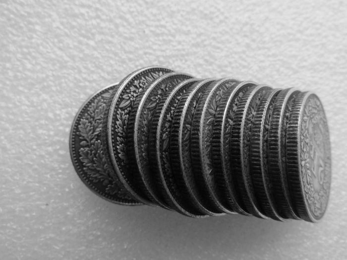 1896-1916 Switzerland 2 Francs Silver Plated Copy Coin