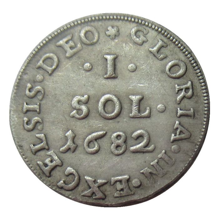 France 1682 Silver Plated Copy Coins