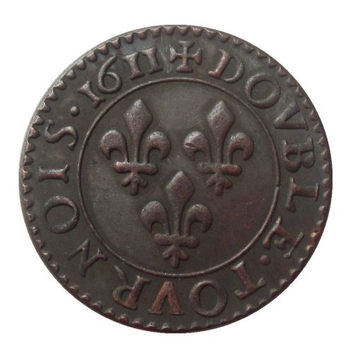 France 1611 Copper Copy Coins