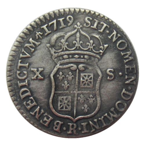 France 1719 Silver Plated Copy Coins
