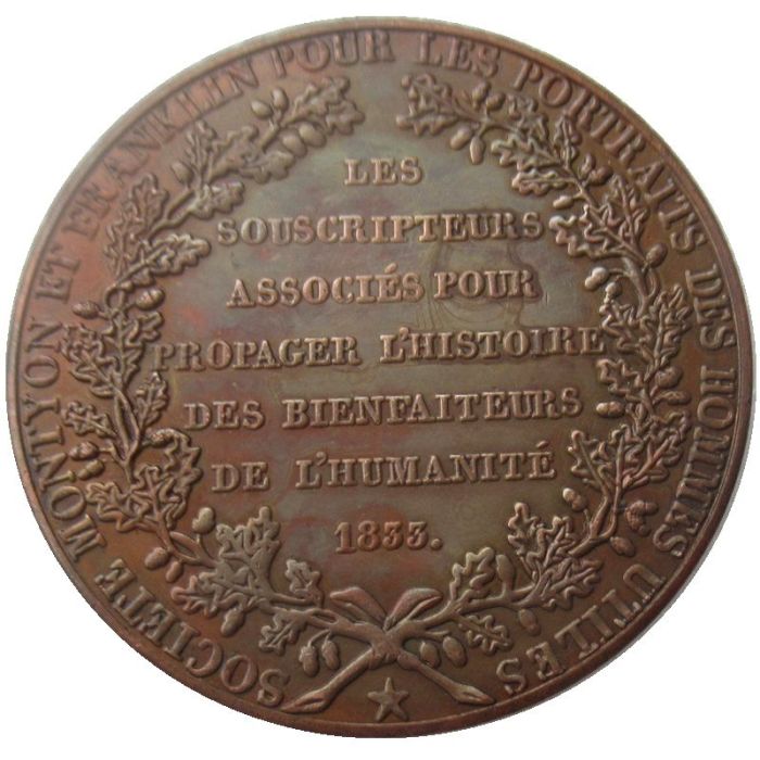 France 1833 Copper Copy Coins