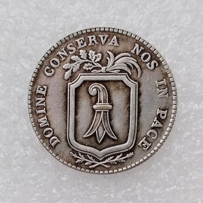 1809 Switzerland 3 Batz Silver Plated Copy Coin(24mm)