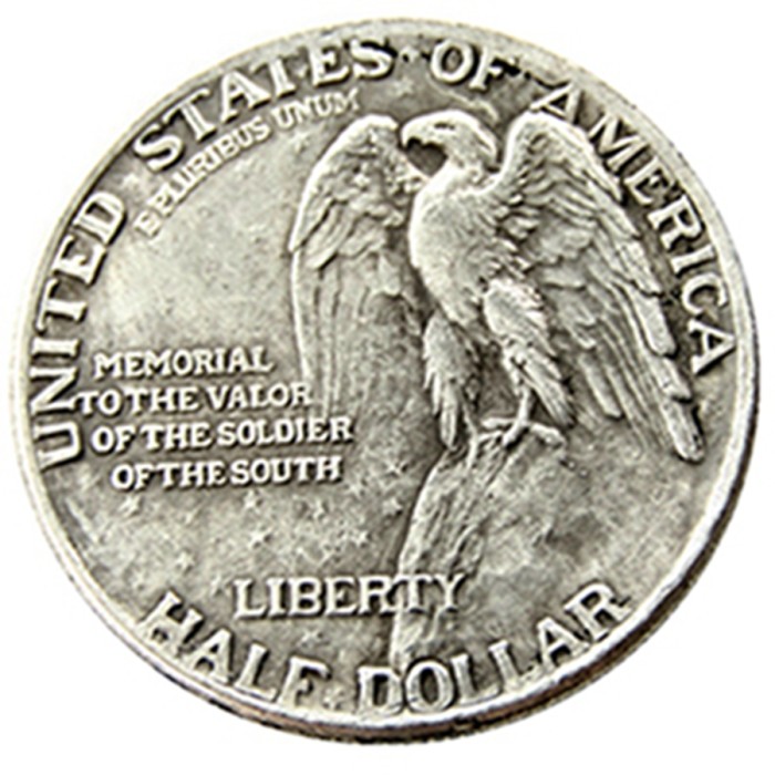 USA 1925 Stone Mountain Half Dollar Commemorative Silver Plated Copy Coin