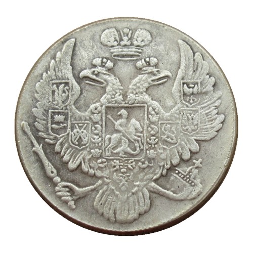 1834 russia 6 rouble Silver Plated Copy coins