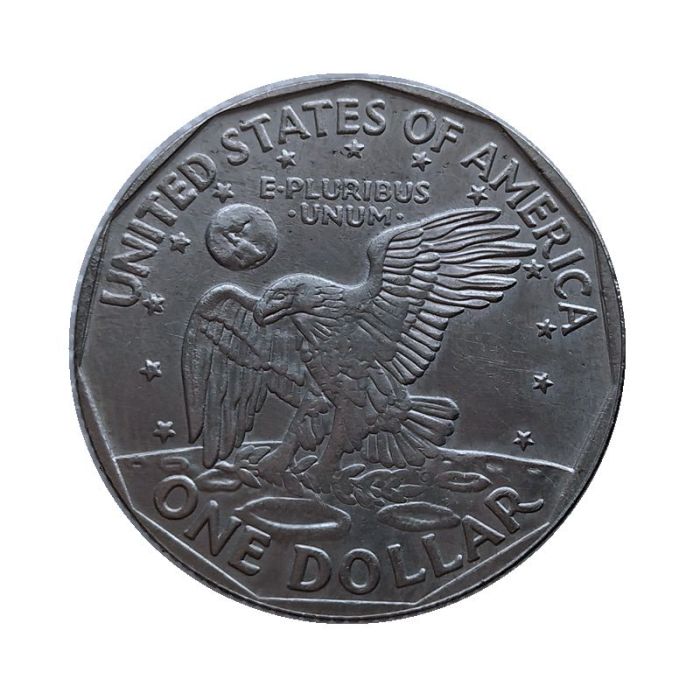 US 1981 Susan B. Anthony Dollar Nickel Plated Copy Coin