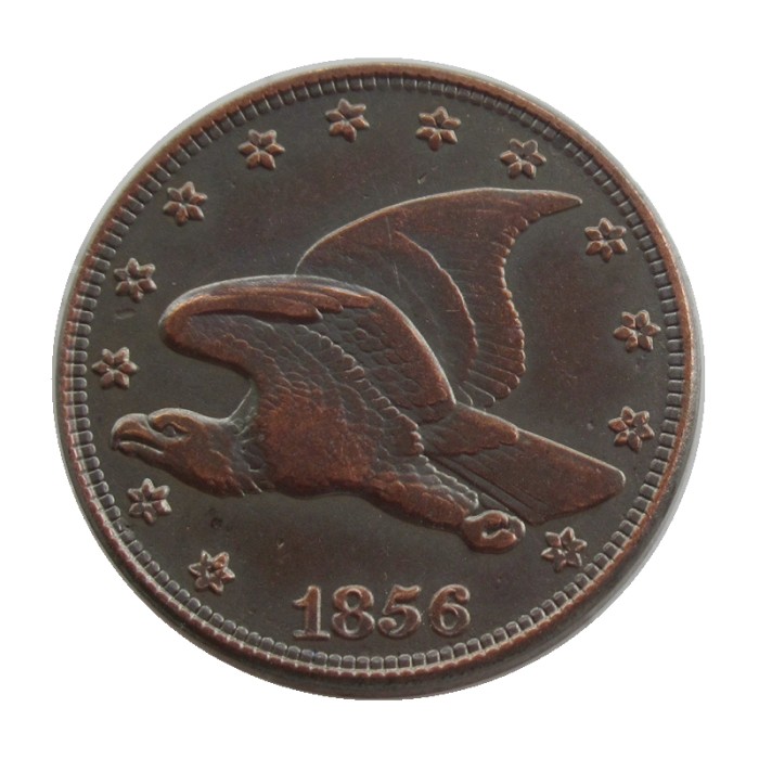 US 1856 Flying Eagle Cent With Star Copy Decorate Coin