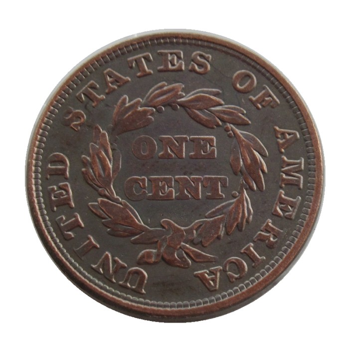 US 1857 Flying Eagle Cent With Star Copy Decorate Coin