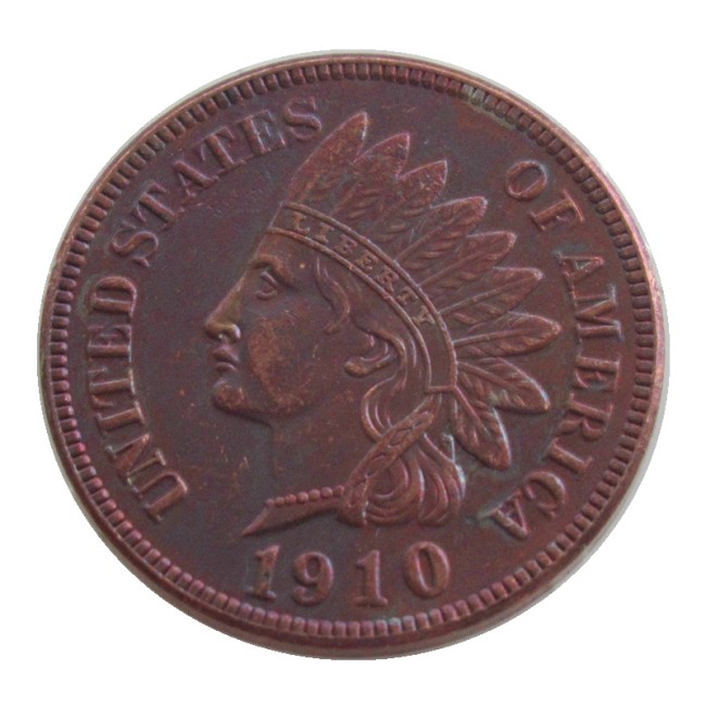 US 1910 Indian Cent 100% Copper Copy Coin