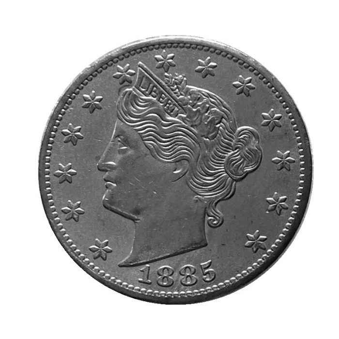 US 1885 Liberty Nicke with  CENTS  Five Cents Copy Coin