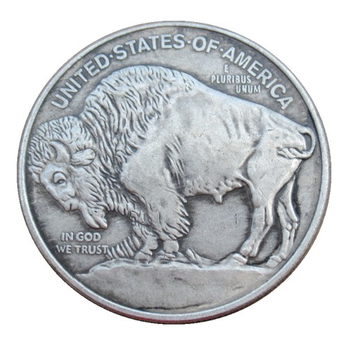 USA 1840 Buffalo One Dollar Silver Plated Copy Coin