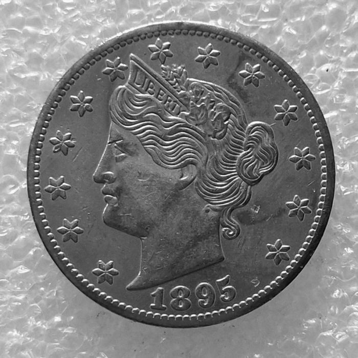 US 1895 Liberty Nicke with  CENTS   Five Cents Copy Coin