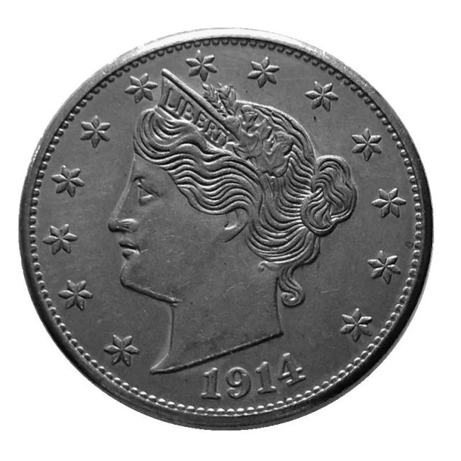 US 1914 Liberty Nicke with  CENTS   Five Cents Copy Coin