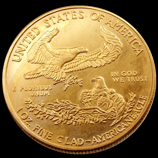 US SAINT GAUDENS 1OZ Fine Clad Gold Plated Coin Copy