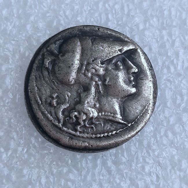 G(85)Ancient Greek Silver Plated Copy Coin About 19mm
