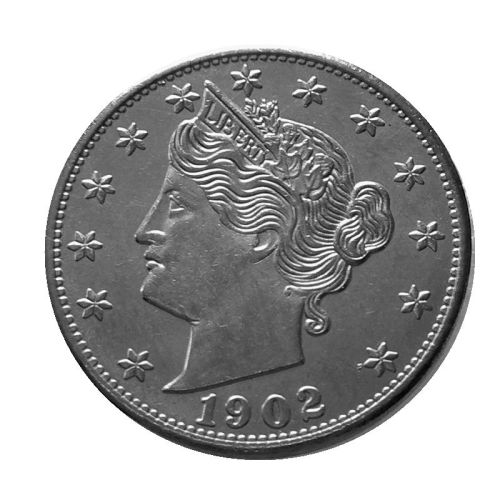 US 1902 Liberty Nicke with  CENTS   Five Cents Copy Coin