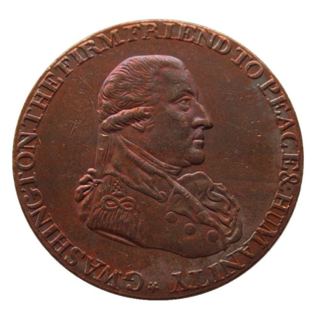 US 1795 Half Penny Washington 100% Copper Coins