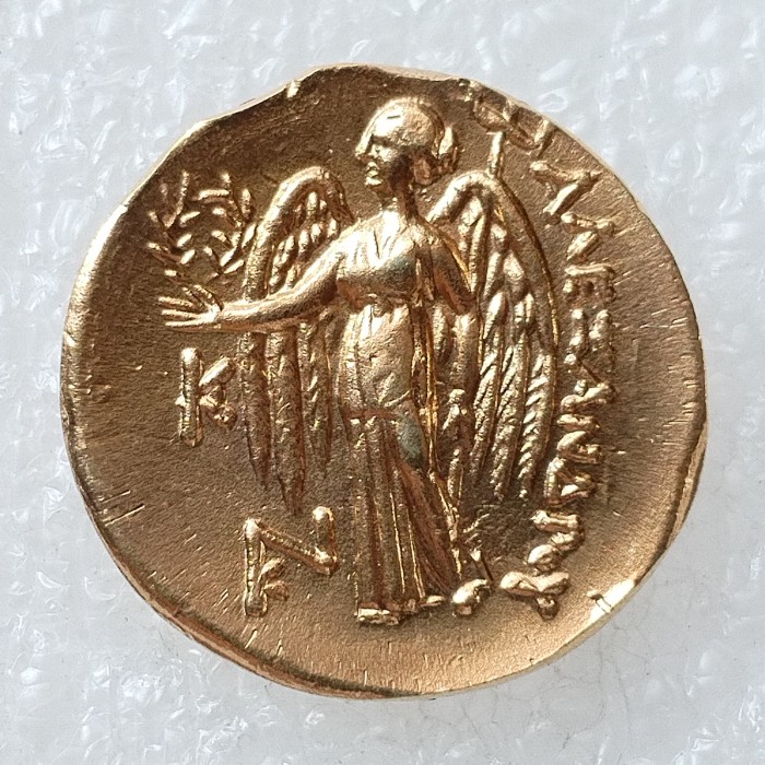 G(88)Ancient Greek Gold Plated Copy Coin About 19mm