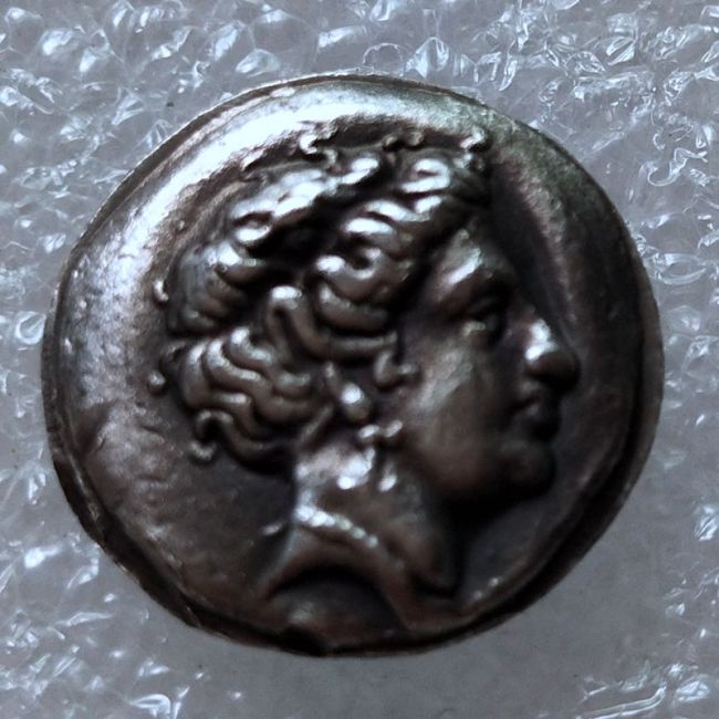 G(80)Ancient Greek Silver Plated Copy Coin About 16mm
