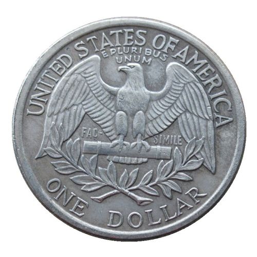 US 1865 One Dollar Washington Silver Plated Copy Coins