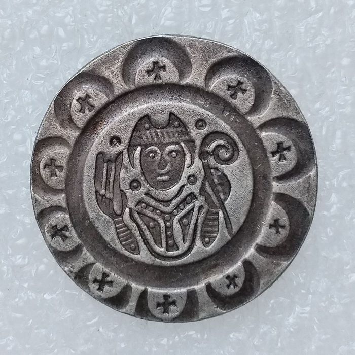 DE68 Germany Denier Bracteate Udalschalk of Eschenlohe1184-1202 Silver Plated Copy Coins