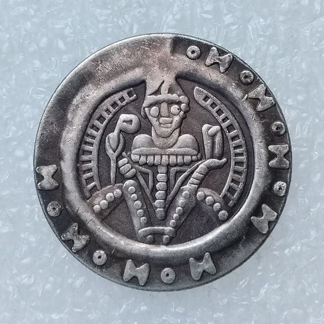 DE67 Germany Denier Bracteate Udalschalk of Eschenlohe1184-1202 Silver Plated Copy Coins