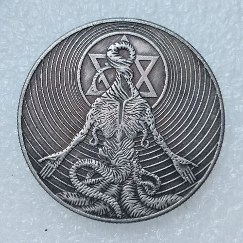 HB(302)HOBO US Morgan Silver Plated Dollar skull zombie skeleton Copy Coin